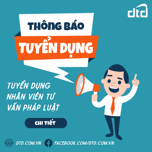 TUYỂN DỤNG NHÂN VIÊN TƯ VẤN PHÁP LUẬT 2019